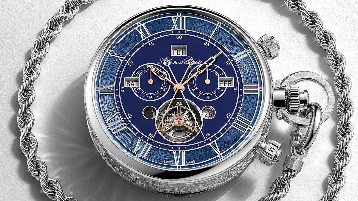 Audemars Piguet 150 Heritage Ultra-Complication Universal Calendar pocket watch in 18k pink gold